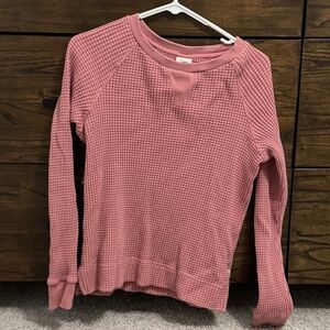 The North Face women's waffle knit crew sweater